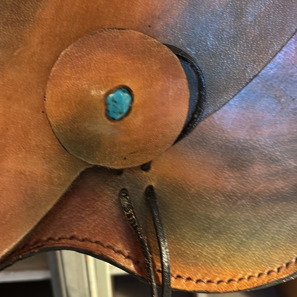 Brown vintage Leather Shoulder Bag - Picture 2 of 7